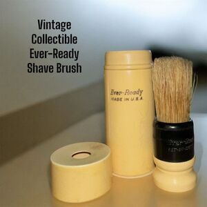 Vintage Ever-Ready Shave Brush with Travel Tube
